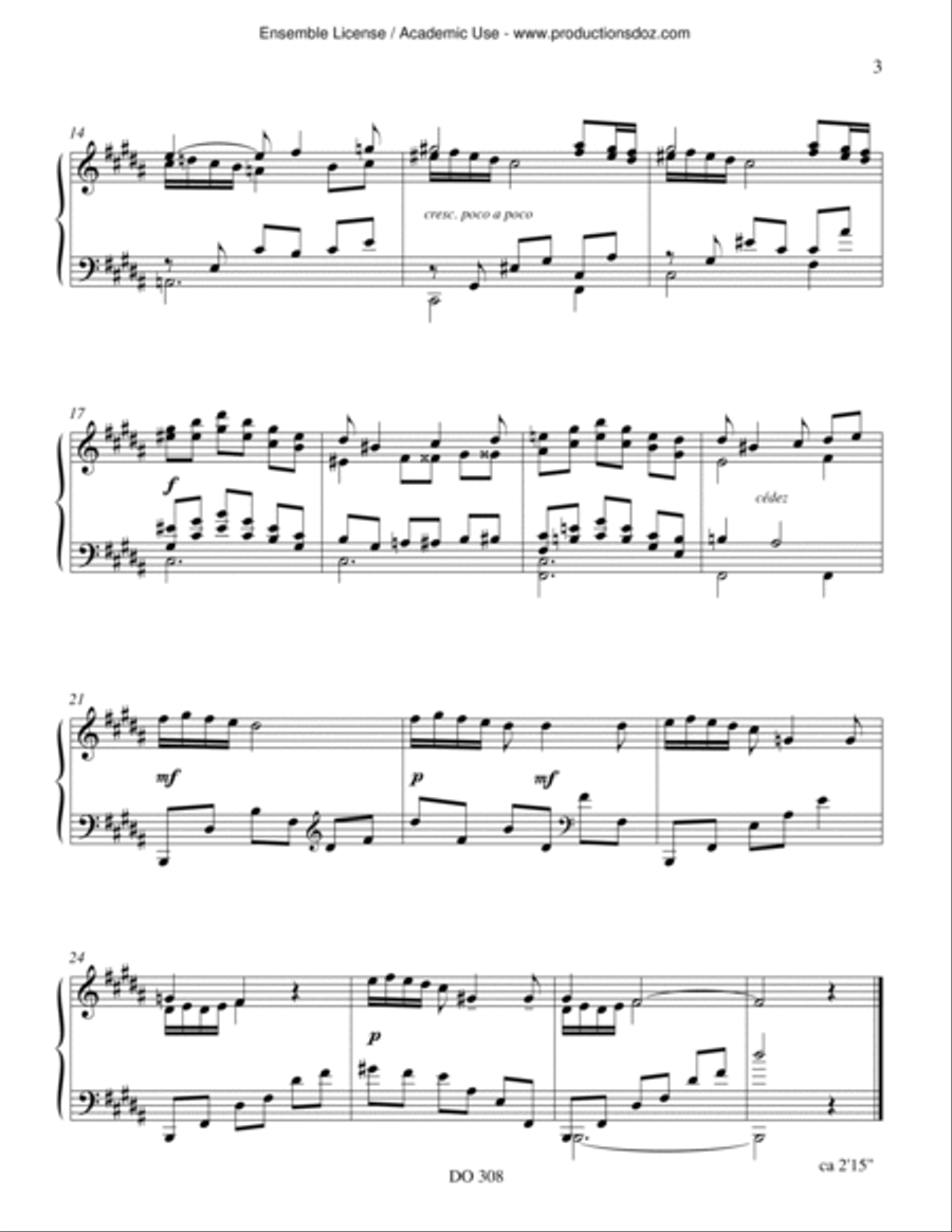 Paysages de Charlevoix Piano Solo scores gallery preview page 3