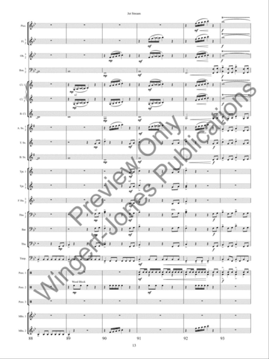 Jet Stream Concert Band scores gallery preview page 16