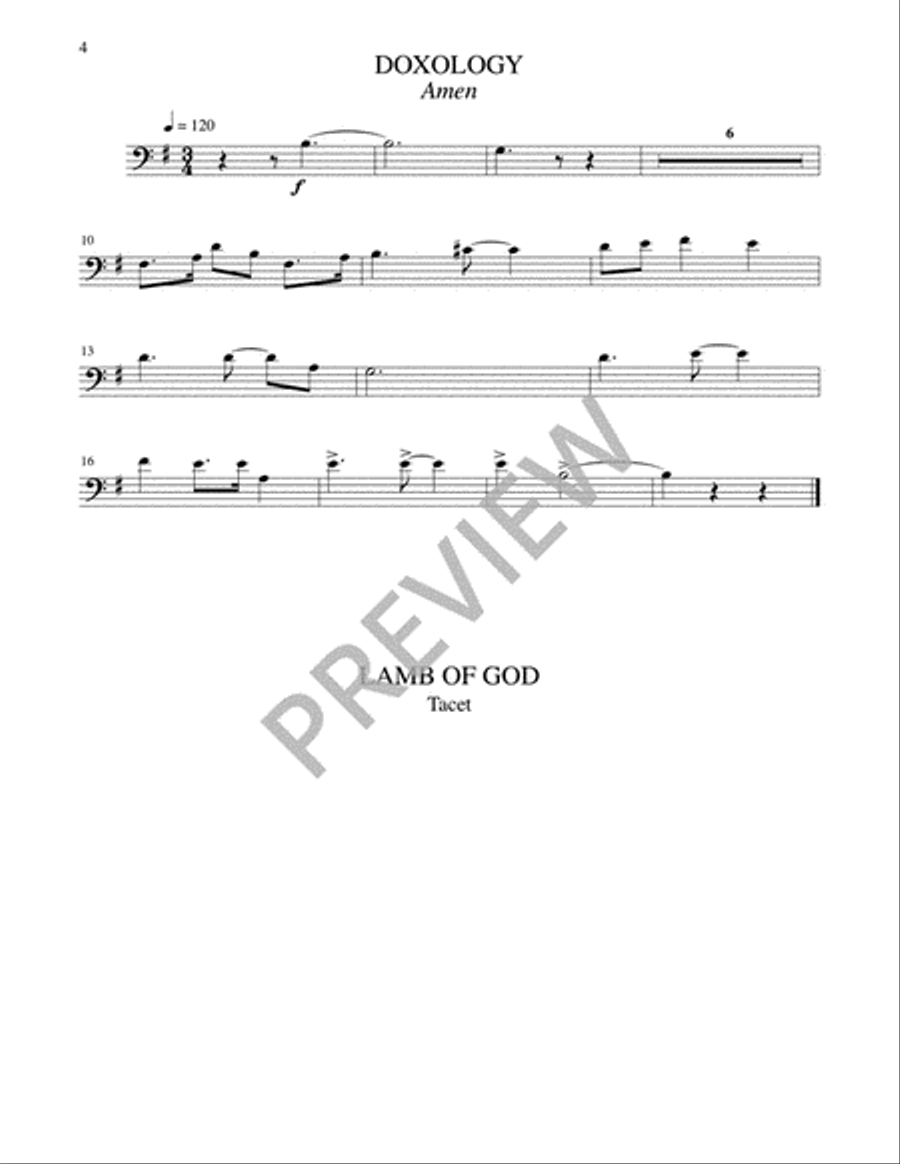 A Mass of Life - Instrument edition Trombone scores gallery preview page 21
