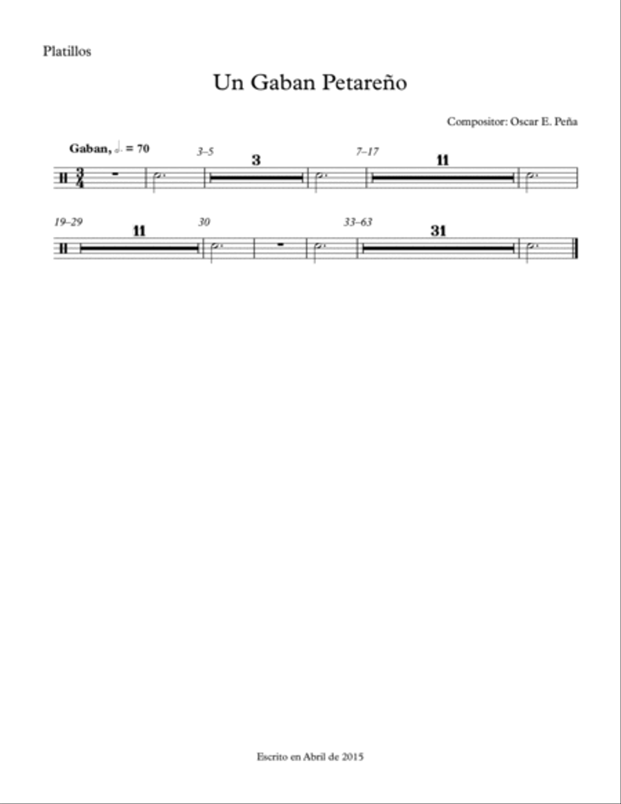 Particellas de Gaban Petareño Small Ensemble scores gallery preview page 3