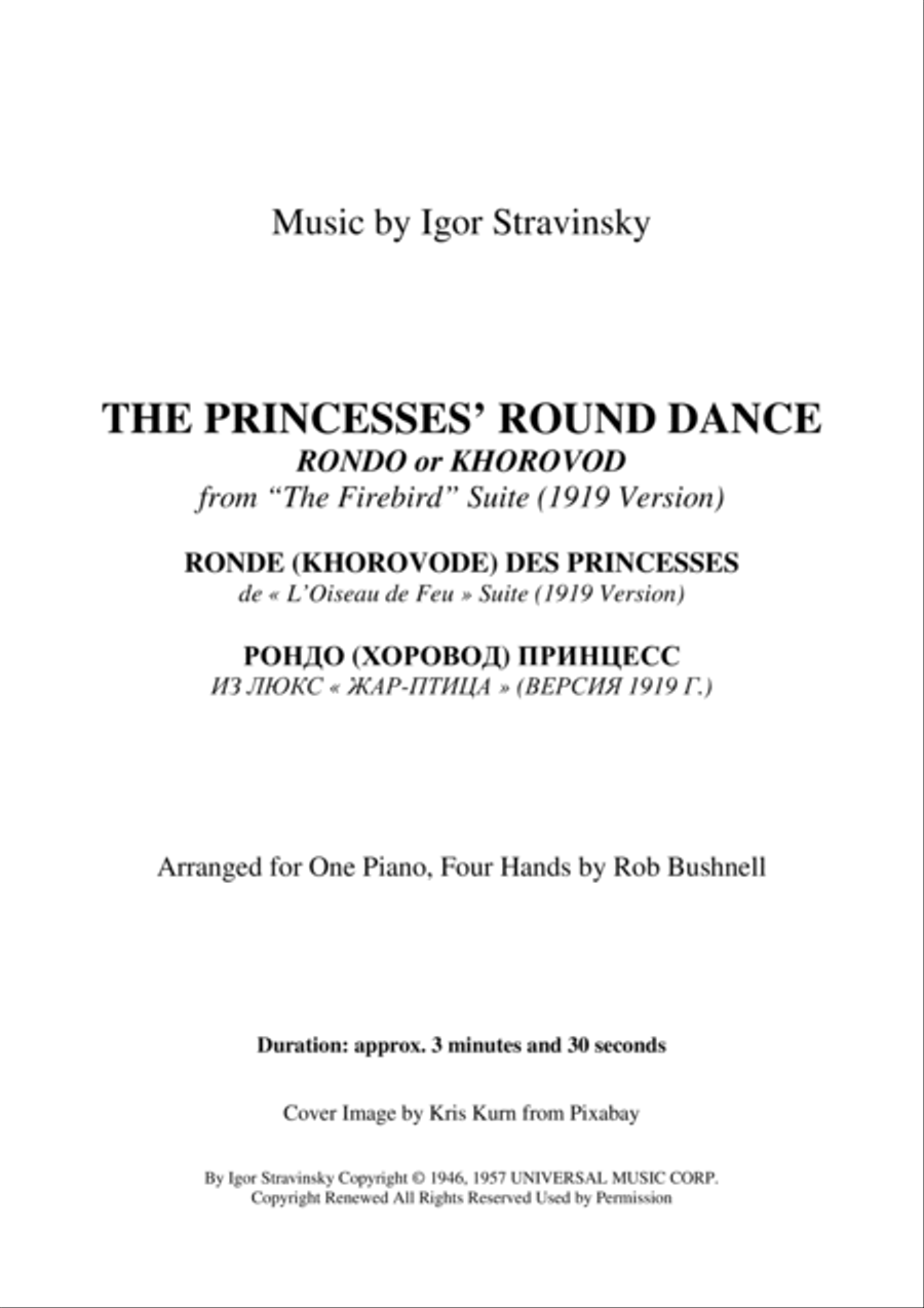 Firebird Suite 1 Piano, 4-Hands scores gallery preview page 2