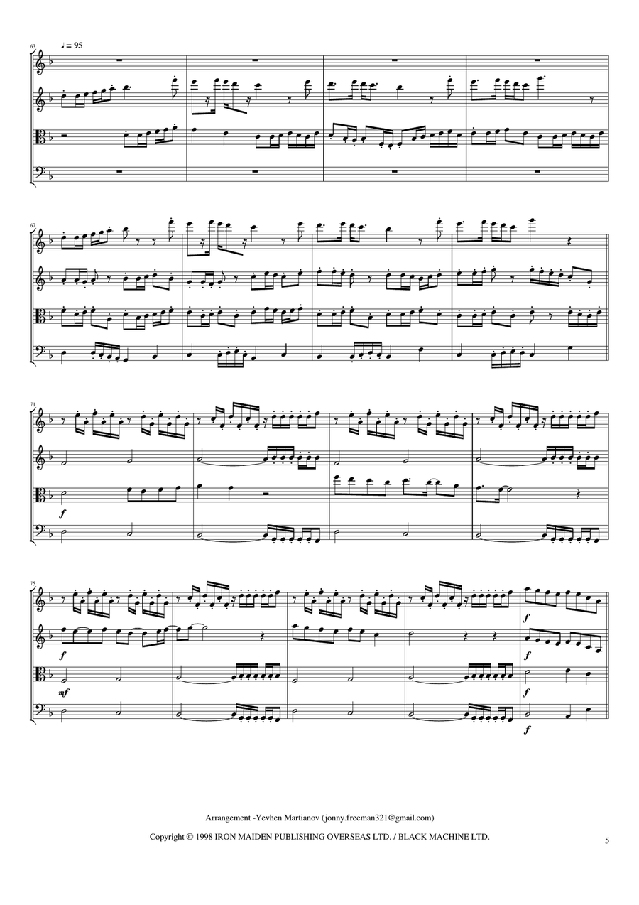 Como Estais Amigos String Quartet scores gallery preview page 5