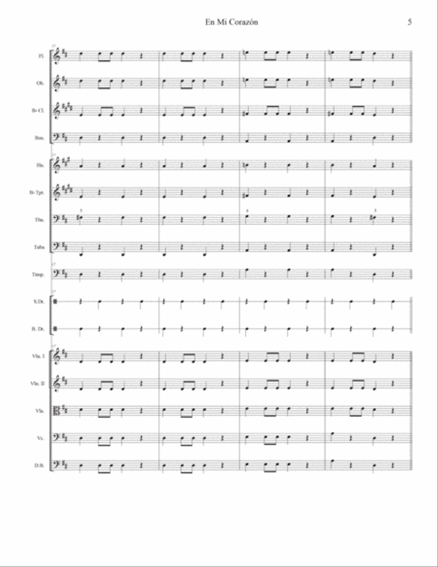 En Mi Corazon En Mi Corazon Full Orchestra scores gallery preview page 6