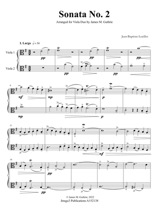 Loeillet: Sonata No. 2 for Viola Duo