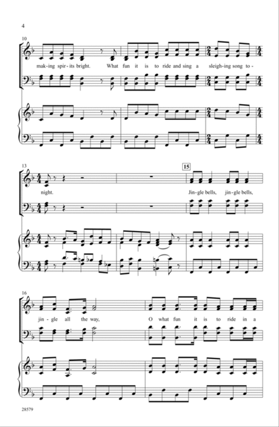 Nutcracker Jingles 4-Part scores gallery preview page 2