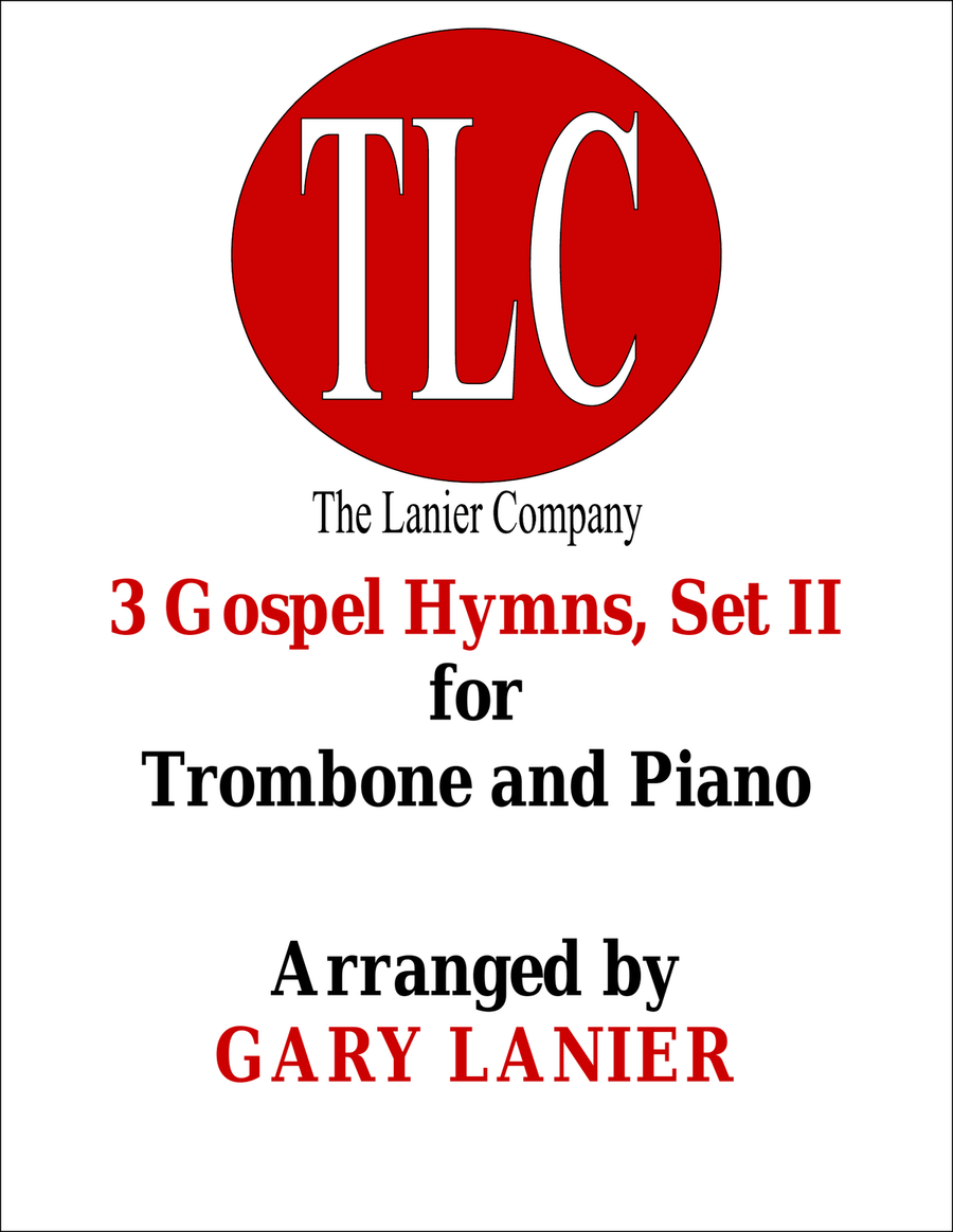 3 GOSPEL HYMNS, SET II (Duets for Trombone & Piano) Trombone Duet scores gallery preview page 1