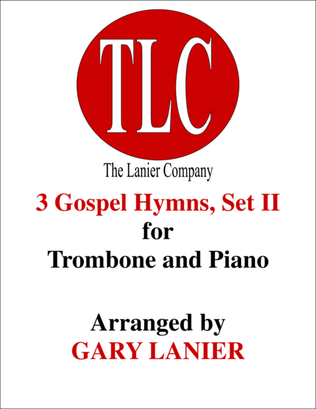 Book cover for 3 GOSPEL HYMNS, SET II (Duets for Trombone & Piano)