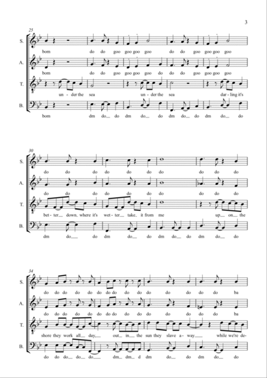 Under The Sea 4-Part scores gallery preview page 3