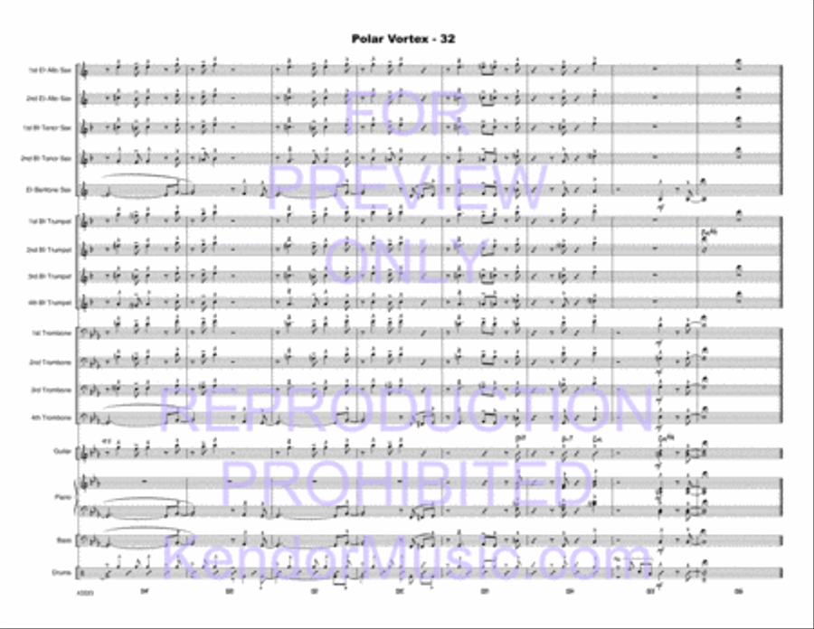 Polar Vortex Polar Vortex Jazz Ensemble scores gallery preview page 33