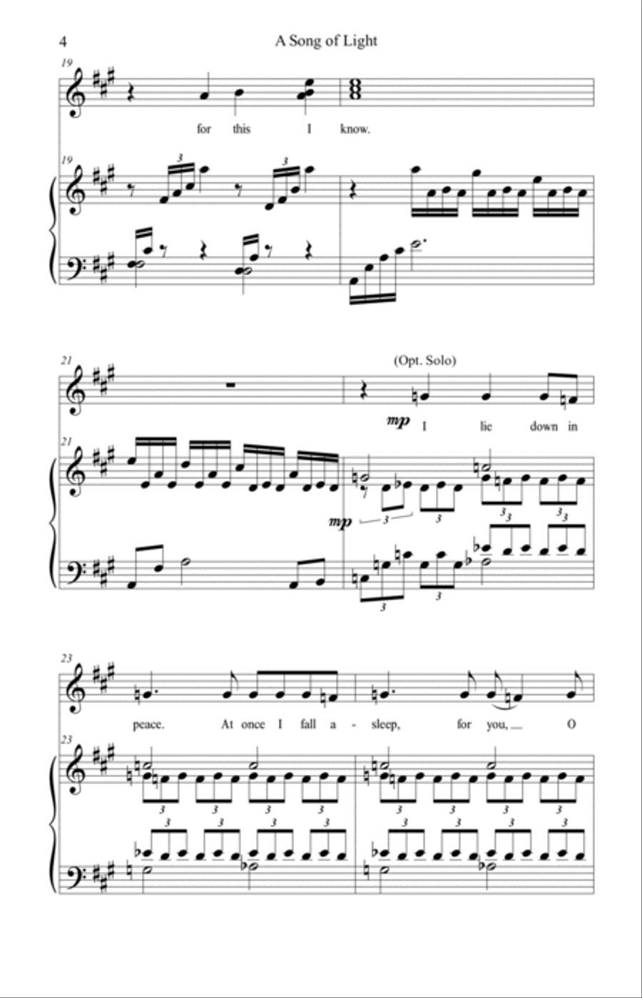 A Song of Light (SSA/piano) - Brenda Portman SSA scores gallery preview page 4