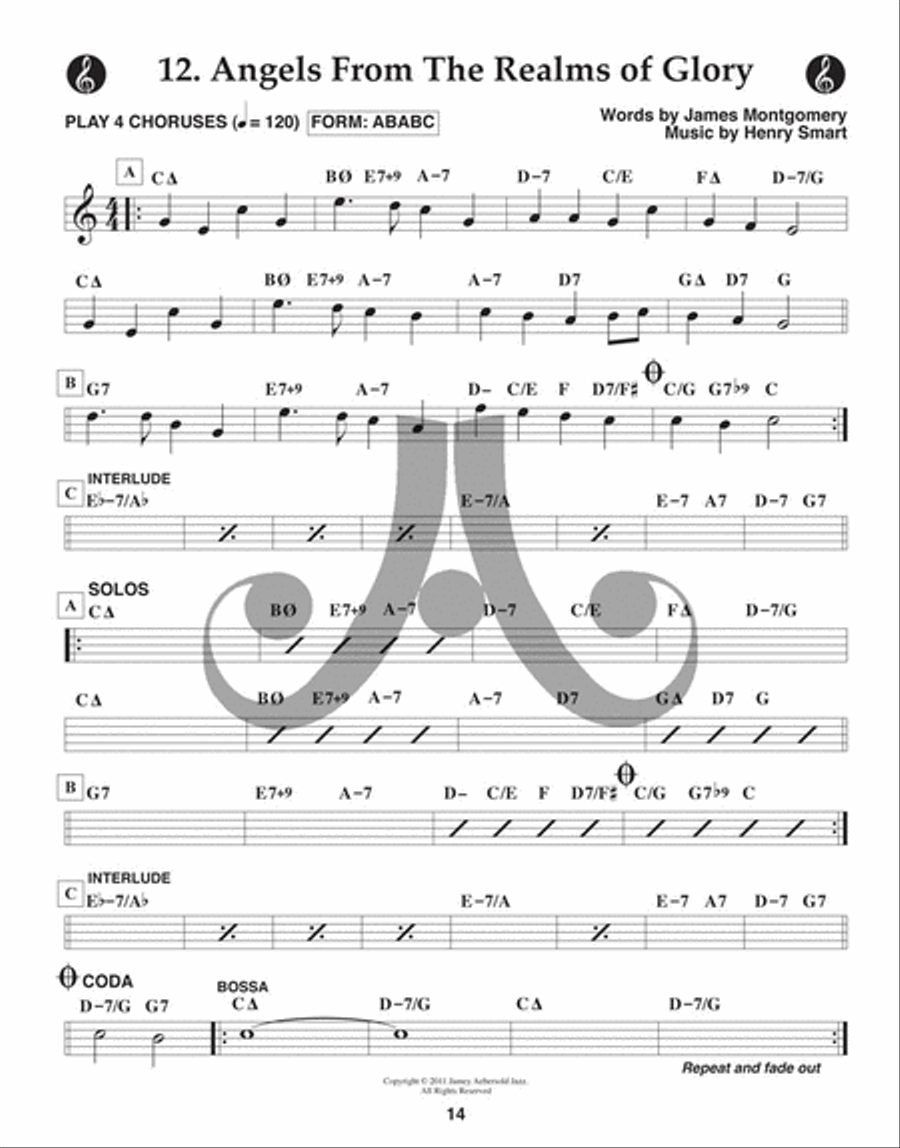 Volume 129 - A Jazzy Christmas C Instrument scores gallery preview page 7