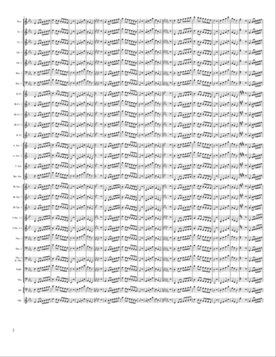 Scale Warm-up One Concert Band scores gallery preview page 2