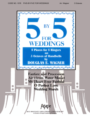 Book cover for Five by Five for Weddings, Vol. 1