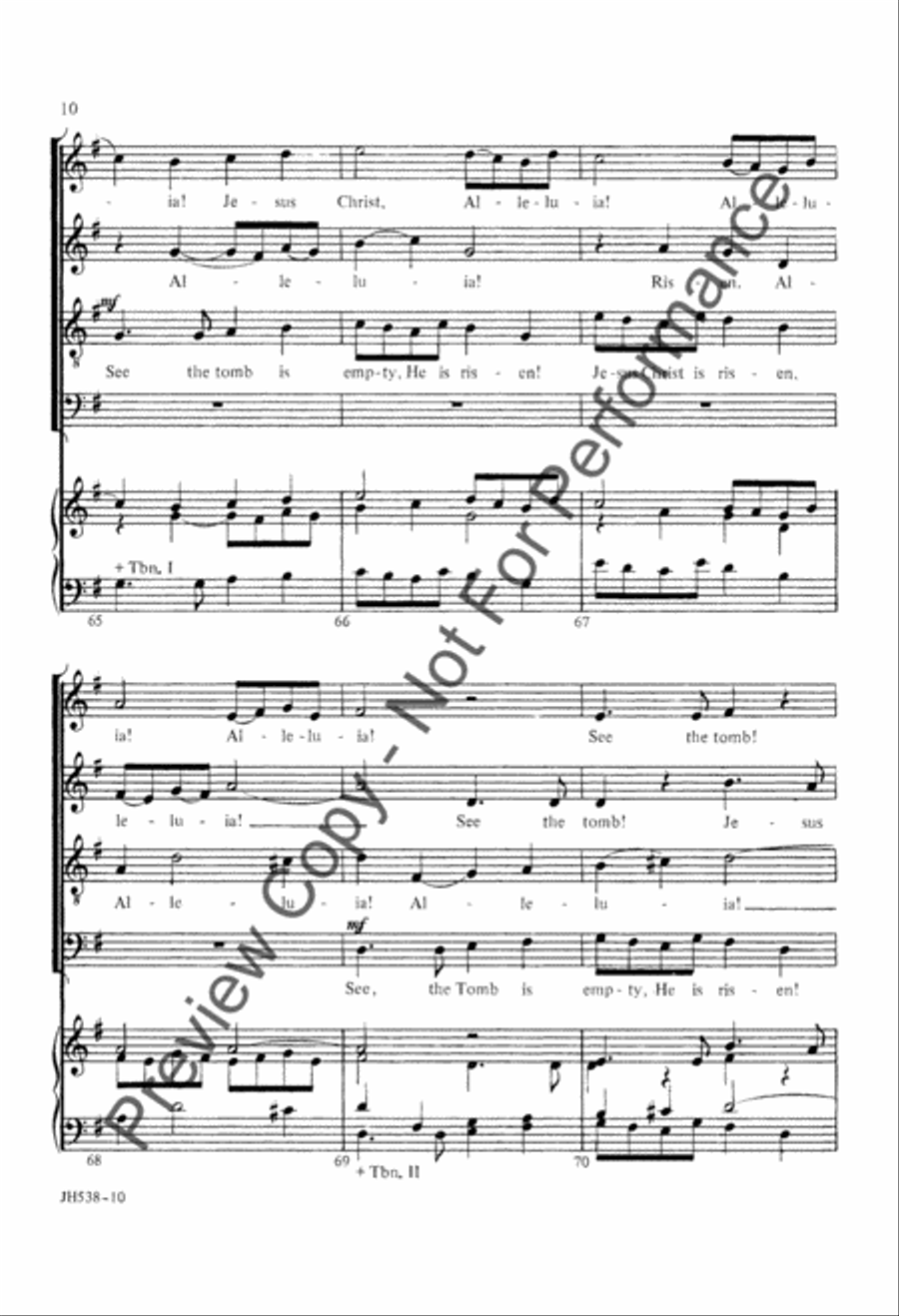 He Is Not Here! 4-Part scores gallery preview page 10