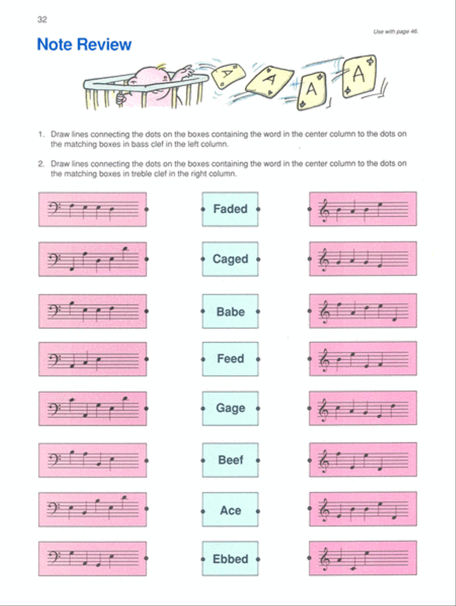 Alfred's Basic Piano Course Notespeller, Level 1B Piano Method scores gallery preview page 4