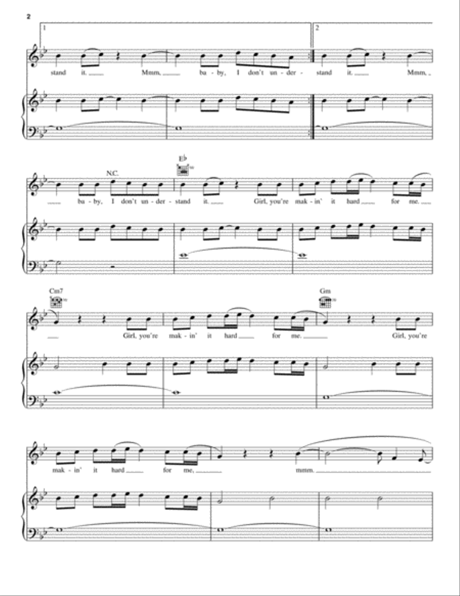 Changes Piano, Vocal, Guitar scores gallery preview page 2