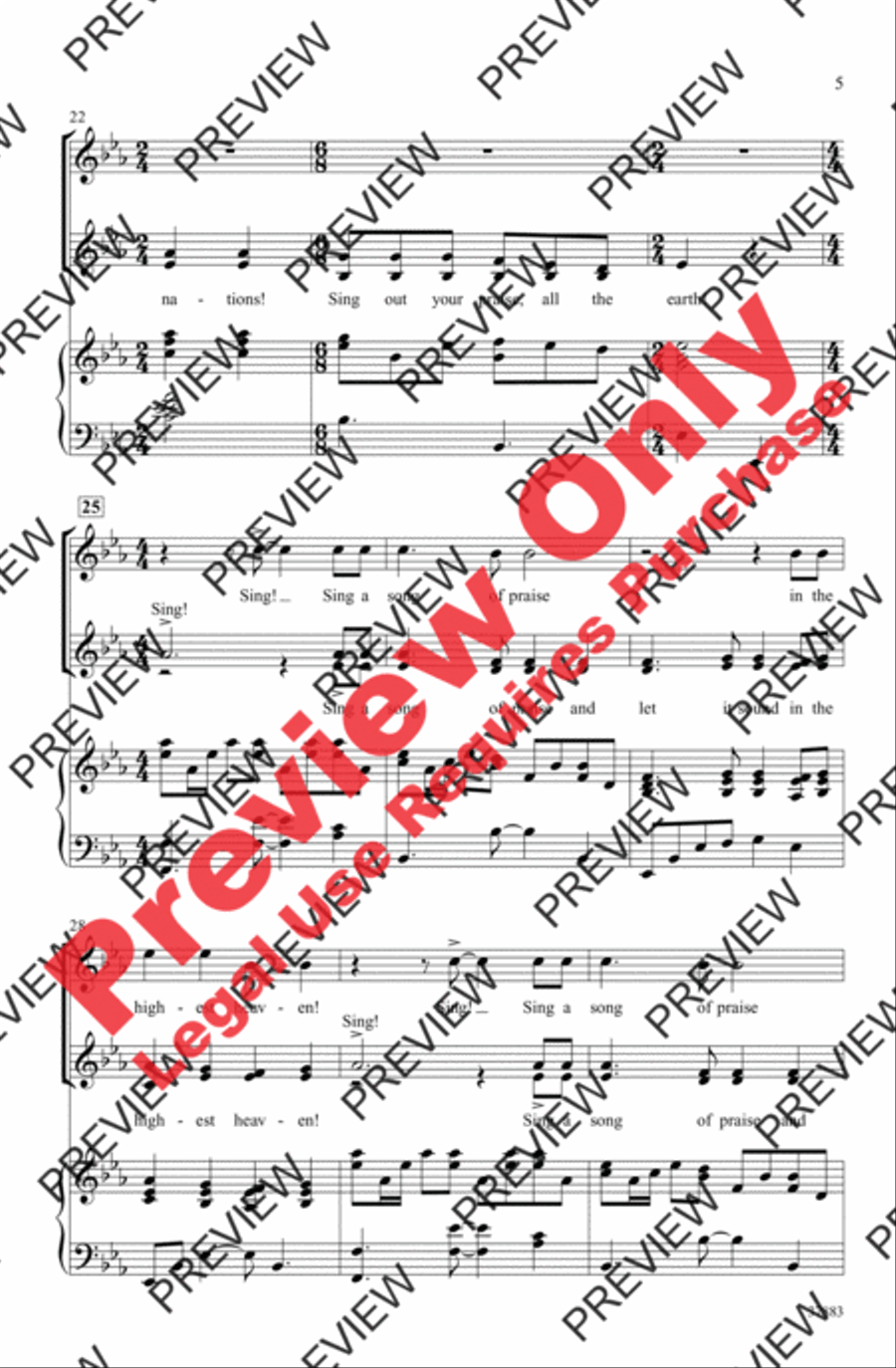Laudamus Te Women's Choir scores gallery preview page 5