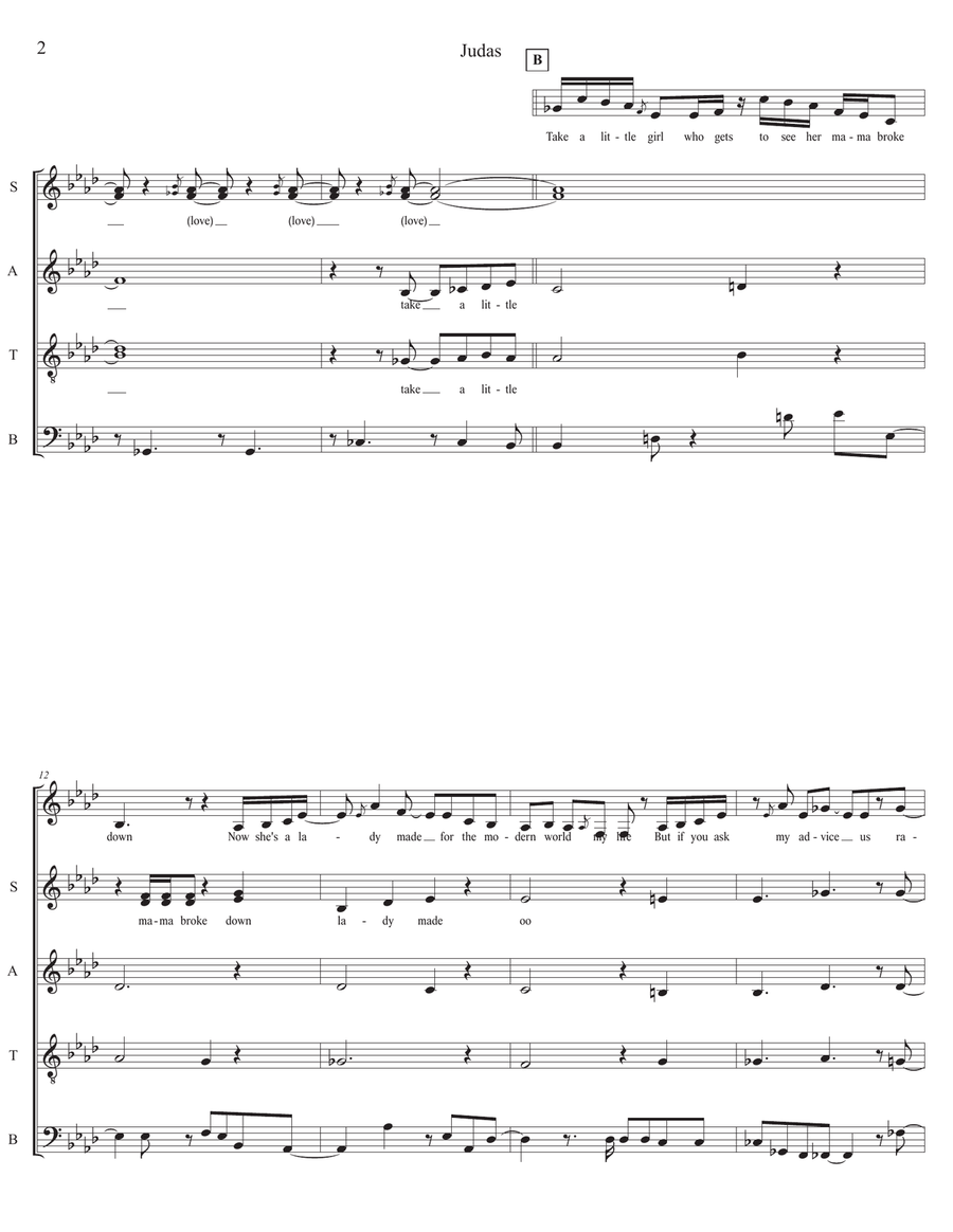 Judas 4-Part scores gallery preview page 2