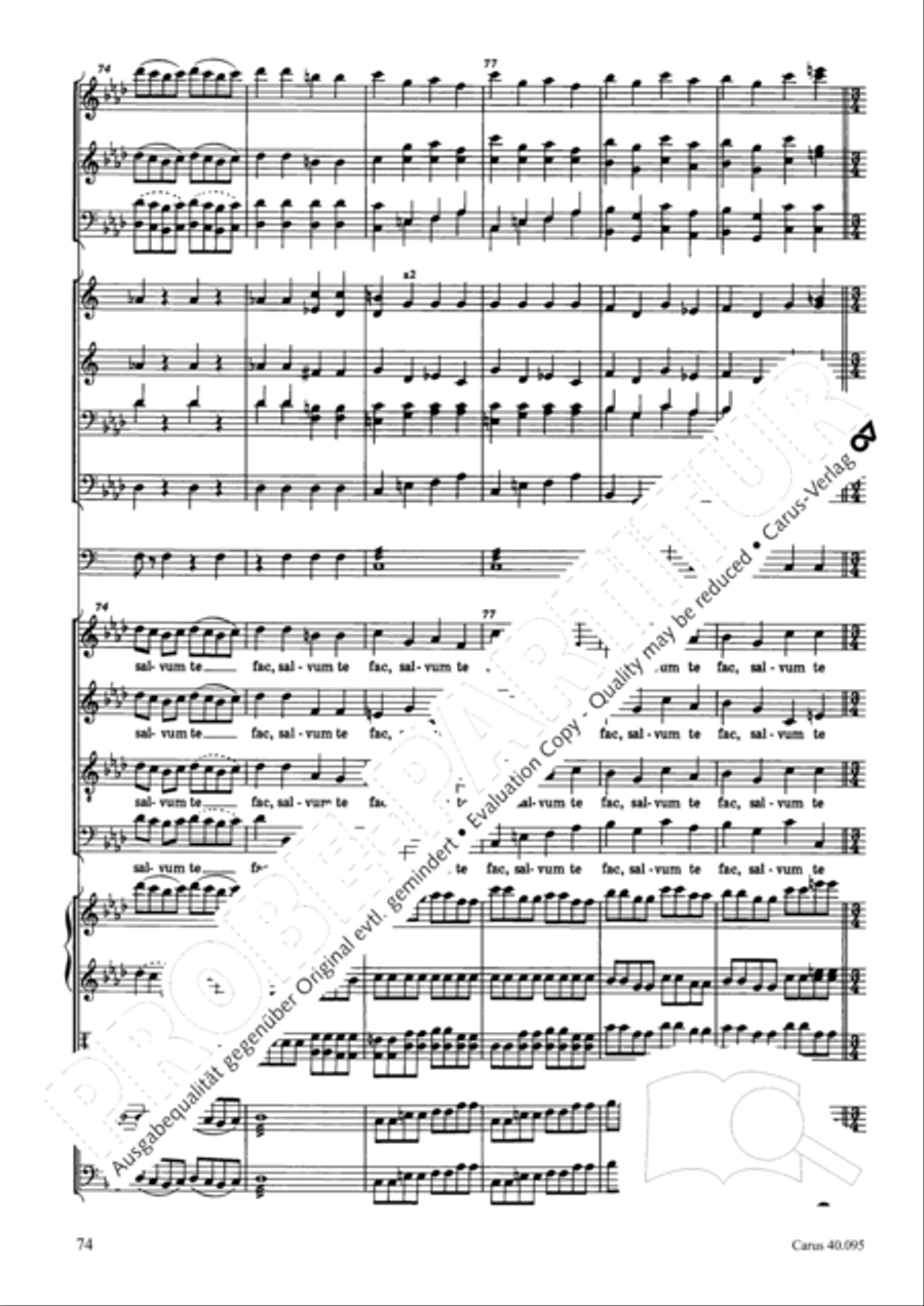 The Seven Words (Die Sieben Worte) 4-Part scores gallery preview page 89