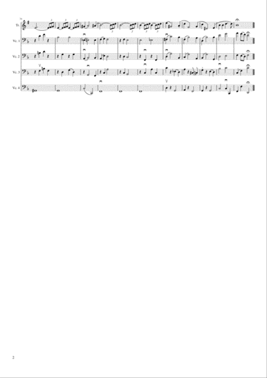 Moonlight Serenade Moonlight Serenade Trumpet Duet scores gallery preview page 2
