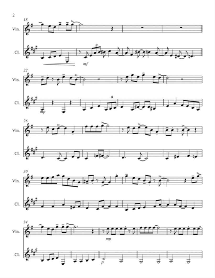You've Got A Friend In Me B-Flat Clarinet scores gallery preview page 2