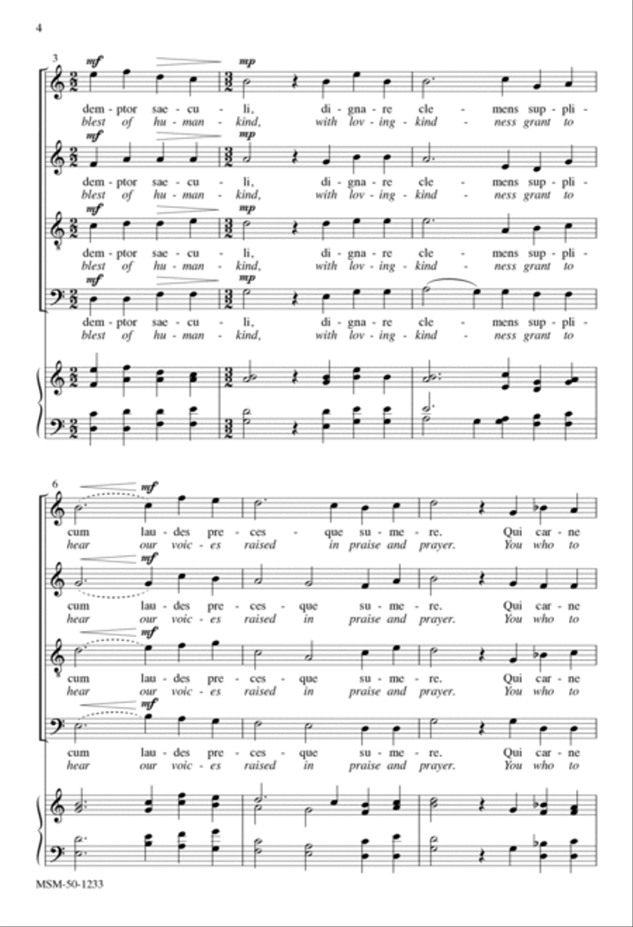O nata lux de lumine 4-Part scores gallery preview page 4