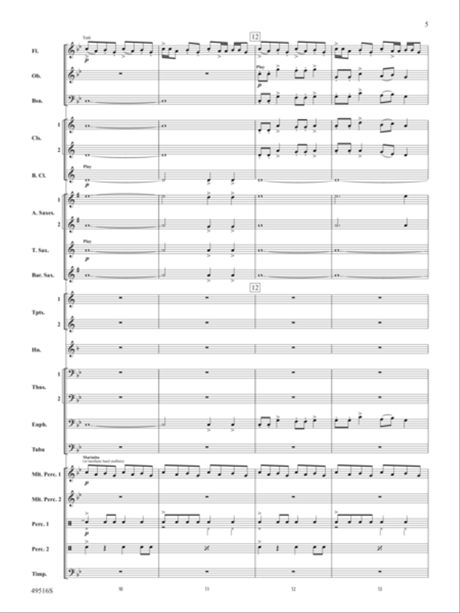 On This Day Earth Shall Ring Concert Band scores gallery preview page 6