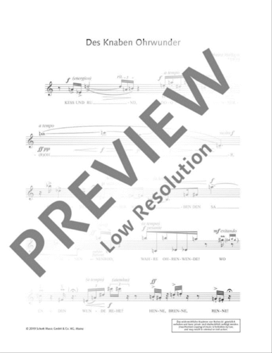 Des Knaben Ohrwunder Soprano Voice scores gallery preview page 6