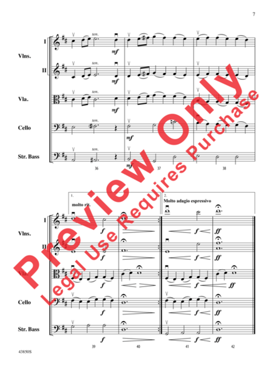 Sarabande Sarabande String Orchestra scores gallery preview page 8