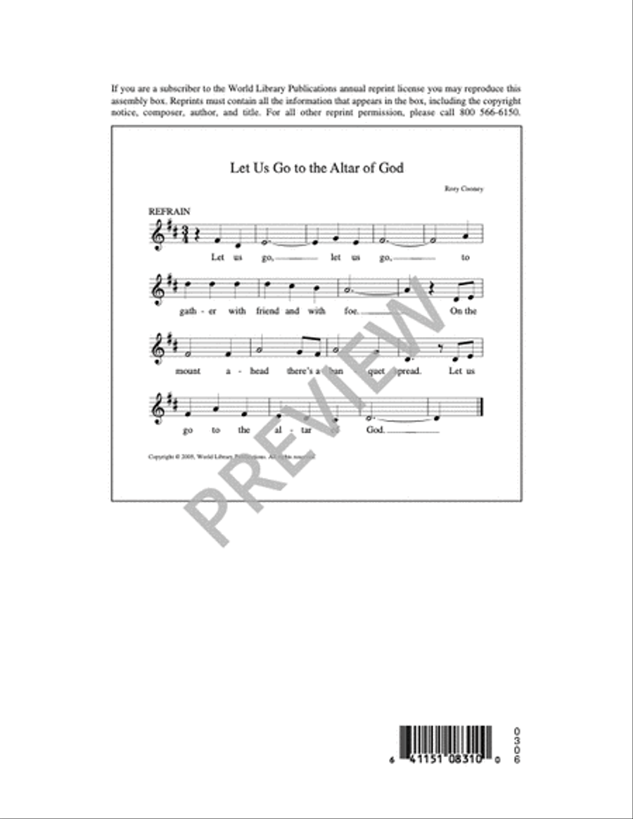 Let Us Go to the Altar of God 4-Part scores gallery preview page 12