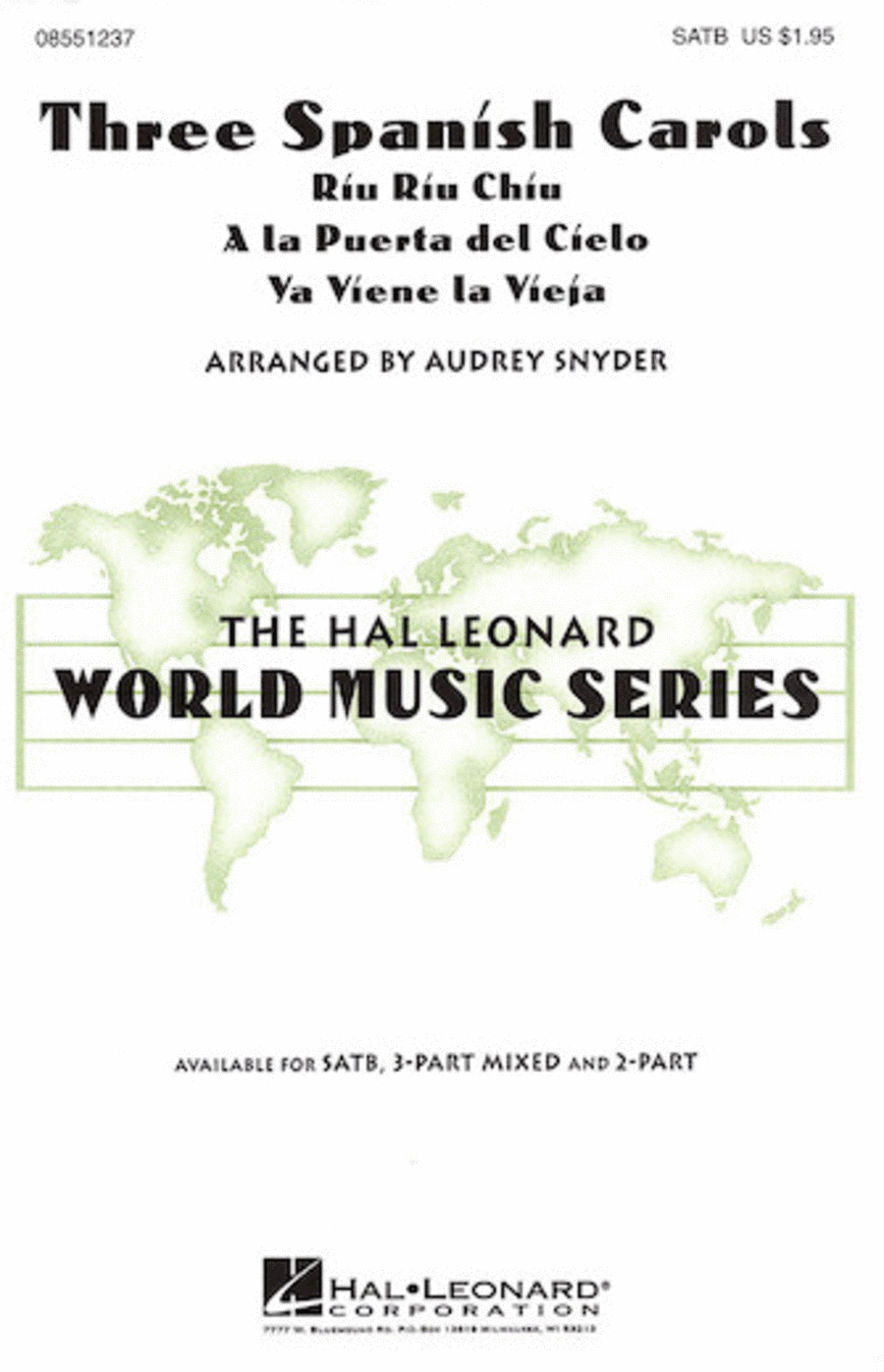 Three Spanish Carols Three Spanish Carols 4-Part scores gallery preview page 1