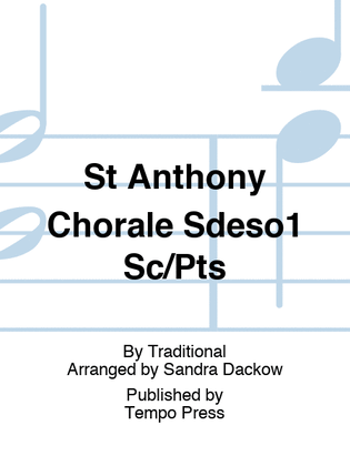 Book cover for St Anthony Chorale Sdeso1 Sc/Pts