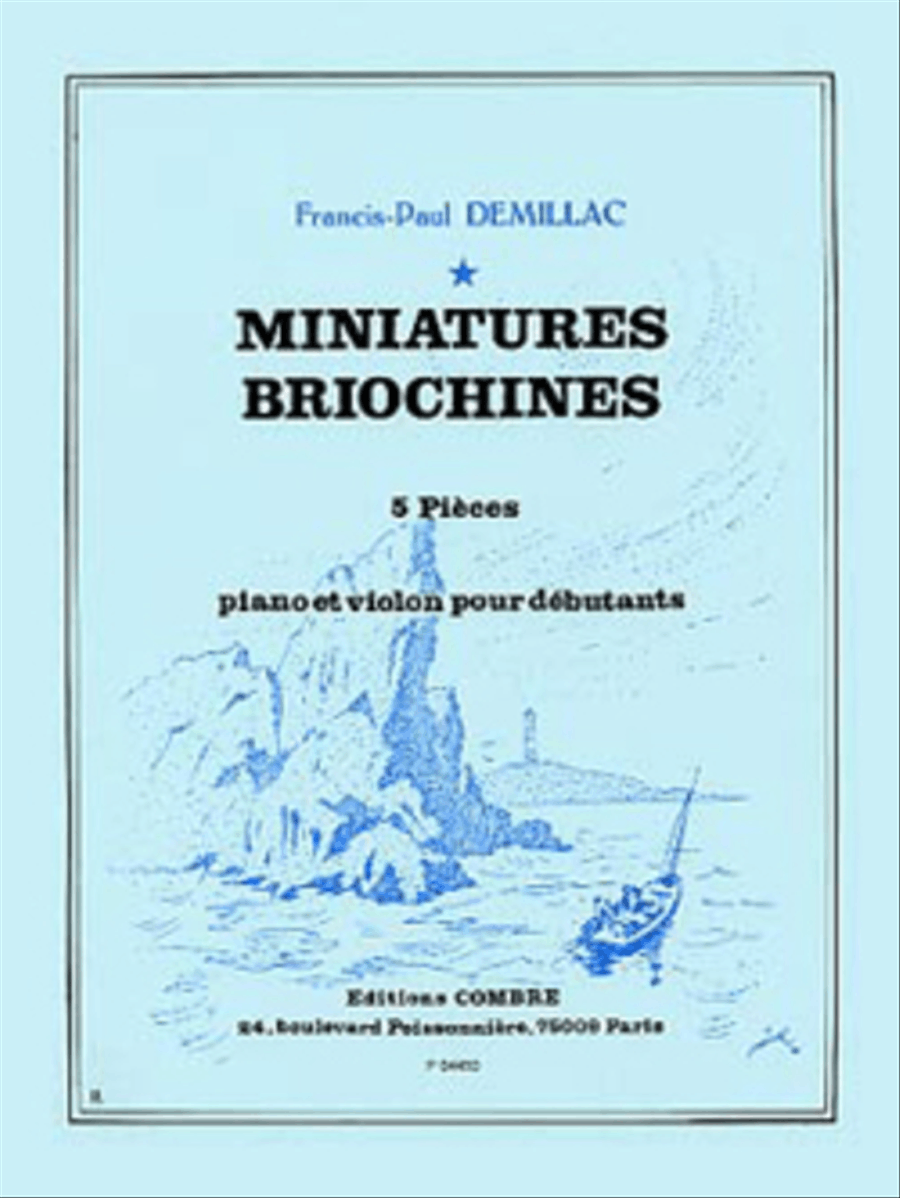Miniatures briochines Violin Solo scores gallery preview page 1