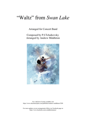 Book cover for "Waltz" From Swan Lake arranged for Concert Band