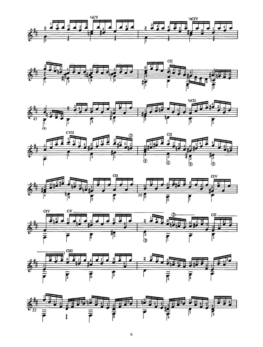 Prelude, Fugue And Allegro BWV 998 Acoustic Guitar scores gallery preview page 6