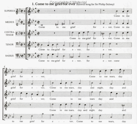 2 Serious Songs (From Psalms, Sonets And Songs) - 5 Scores
