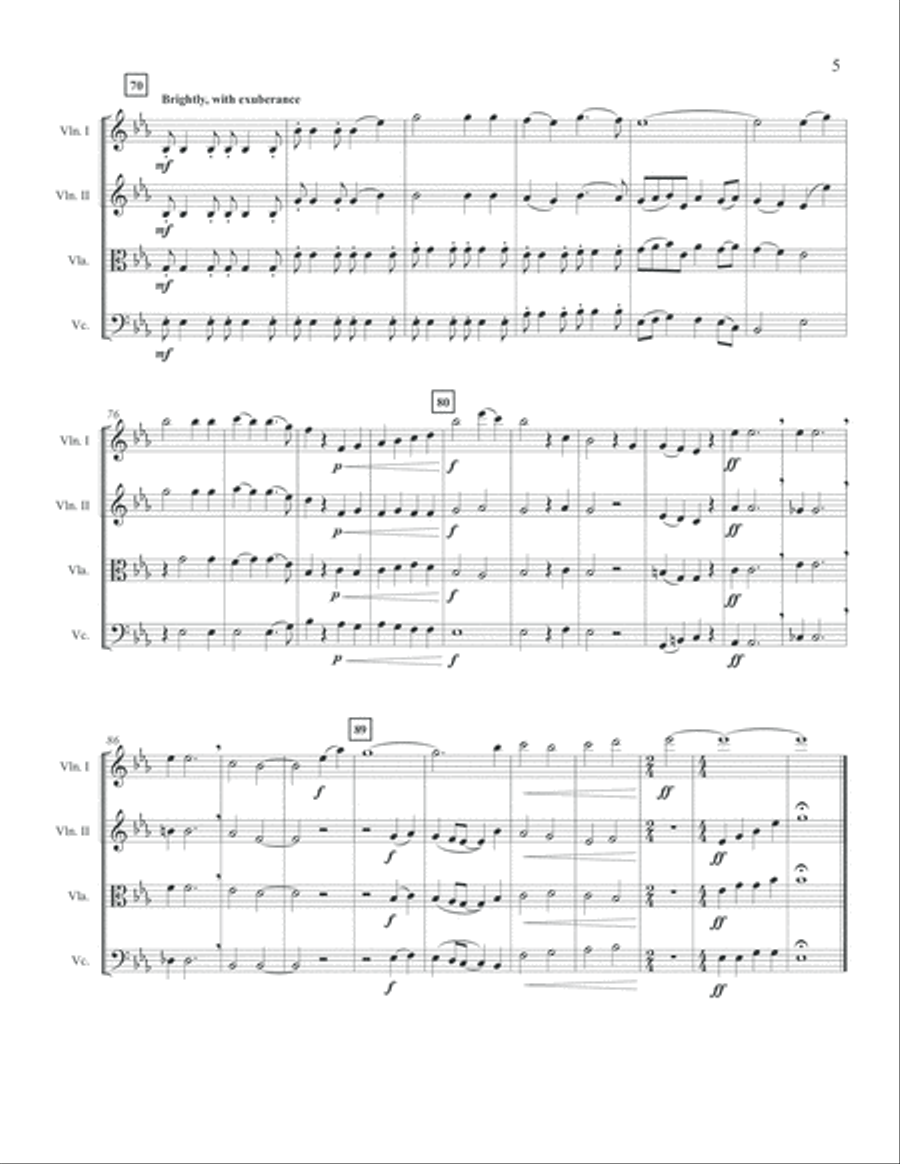 Were You There? String Quartet String Quartet scores gallery preview page 5