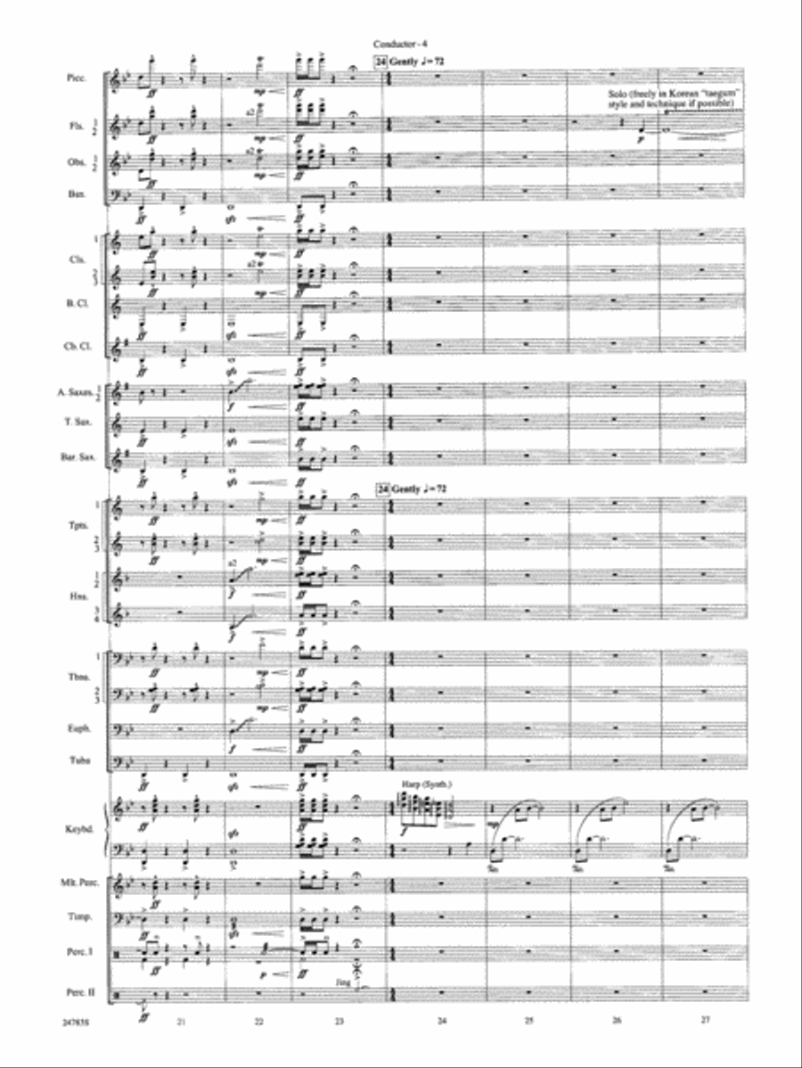 Rising Dragons: Score Concert Band scores gallery preview page 6