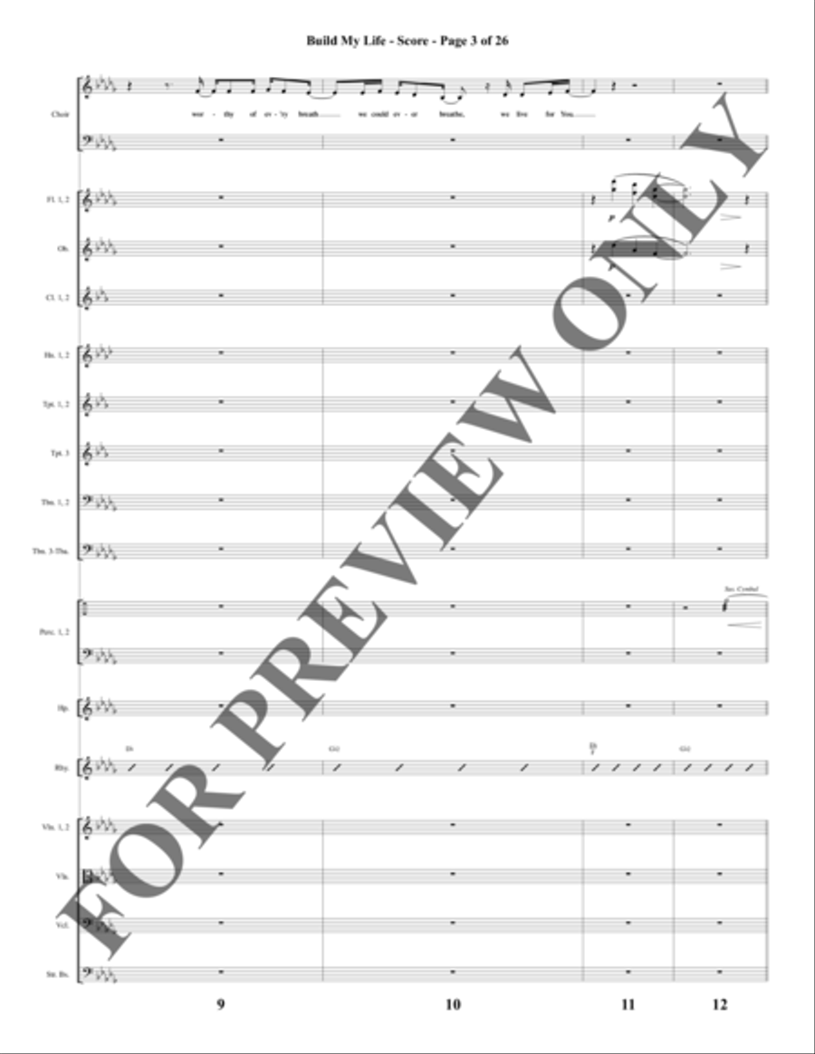 Build My Life - Orchestration Choir scores gallery preview page 4
