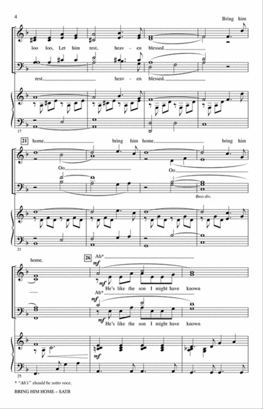 <br>Sheet music extract