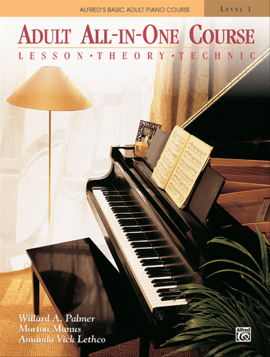 Alfred's Basic Adult All-in-One Course, Book 1 Piano Method scores gallery preview page 1