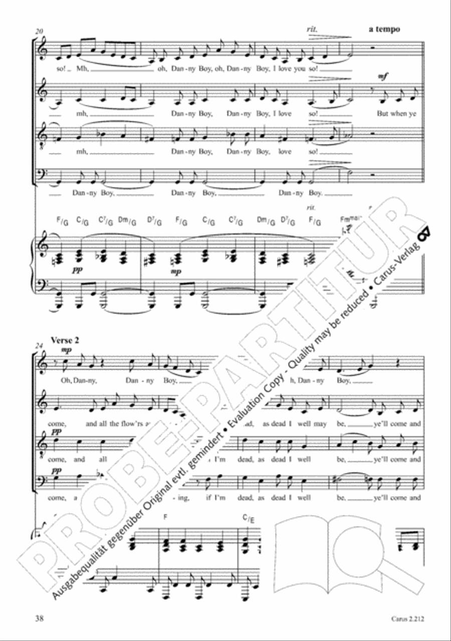 Love songs. Choral collection with CD 4-Part scores gallery preview page 30
