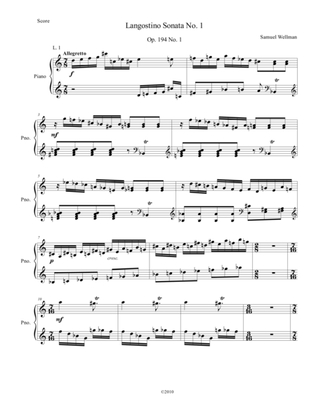 Langostino Sonata No. 1