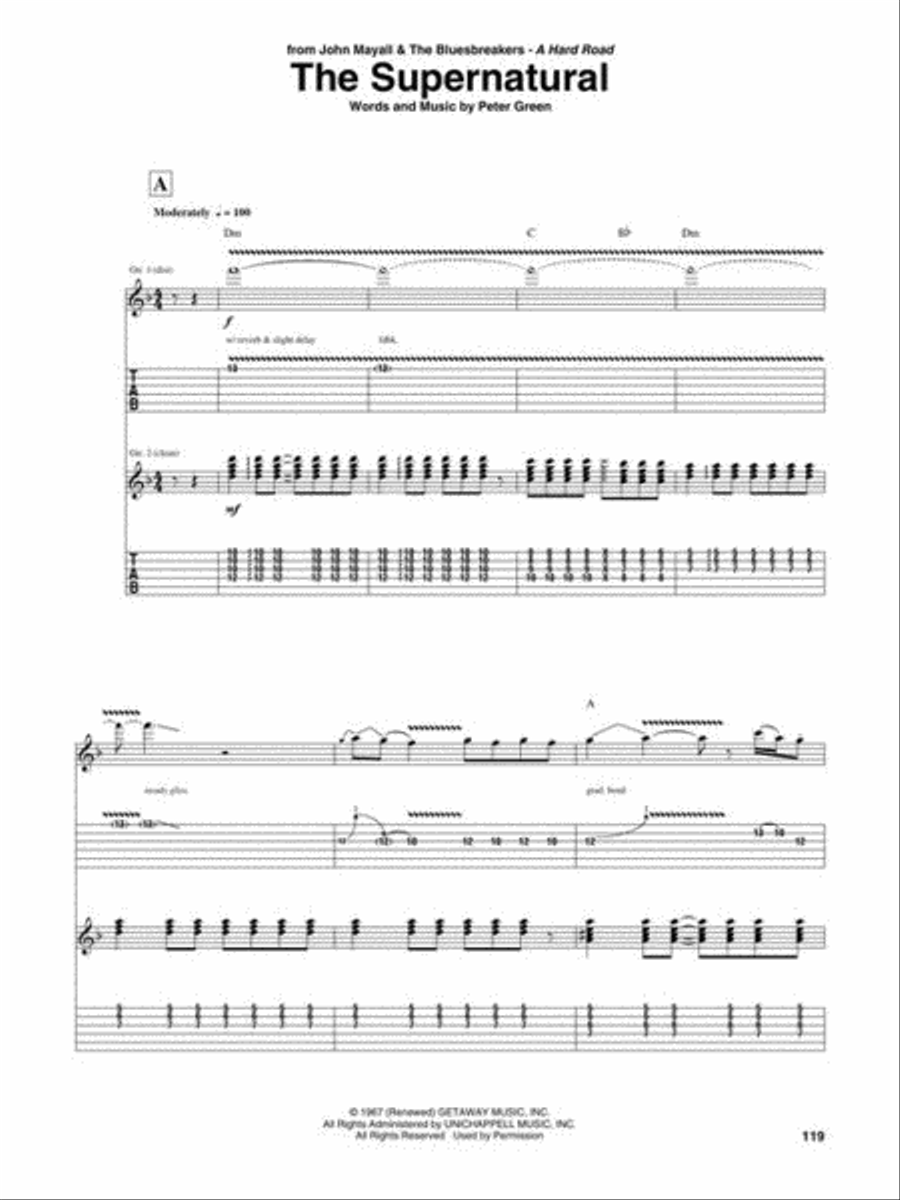 Best of Peter Green Acoustic Guitar scores gallery preview page 6