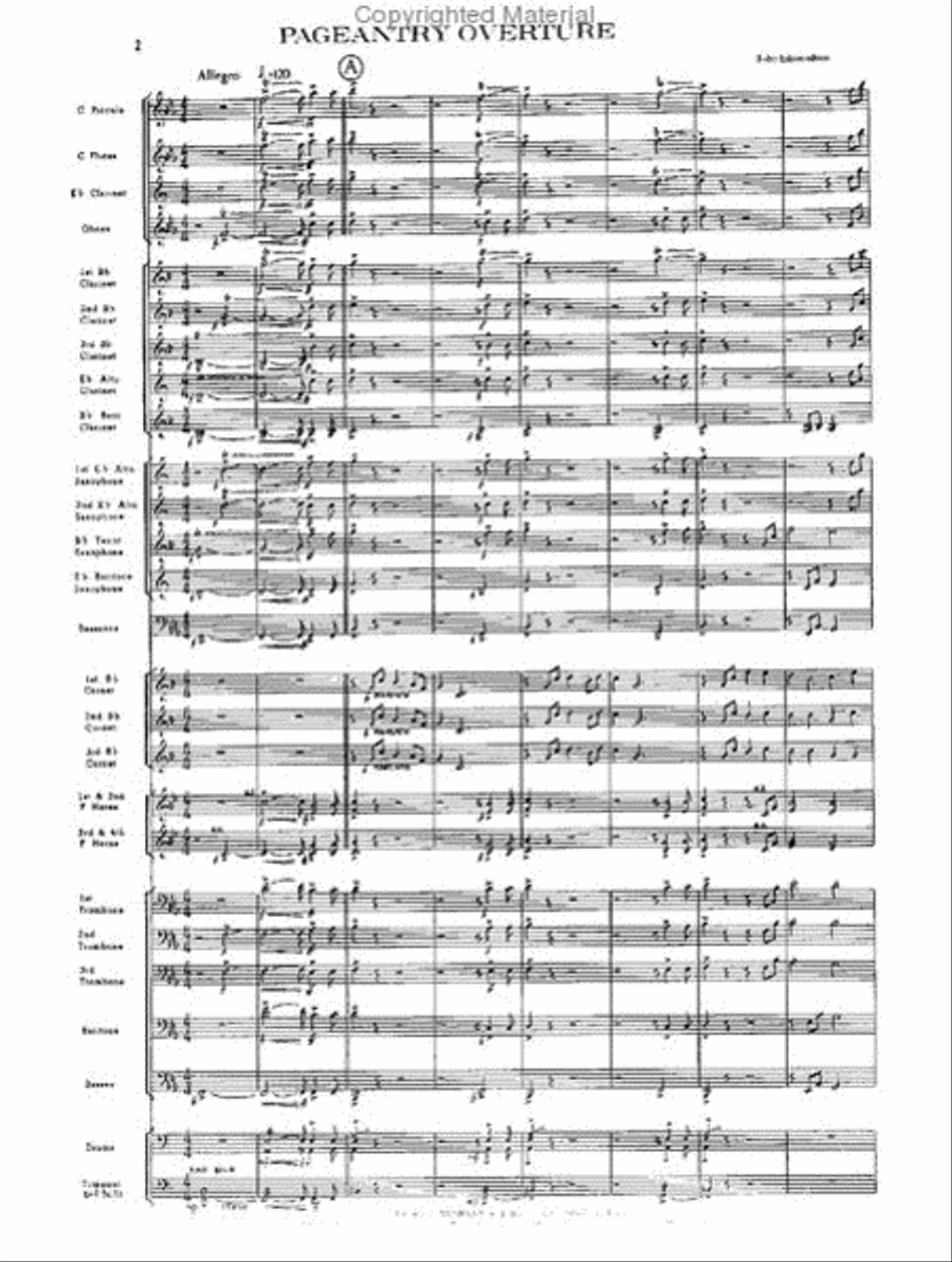 Pageantry Pageantry Concert Band scores gallery preview page 2