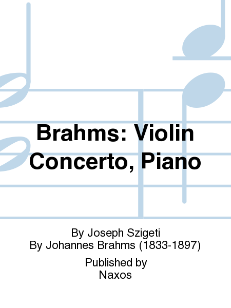 Brahms: Violin Concerto, Piano