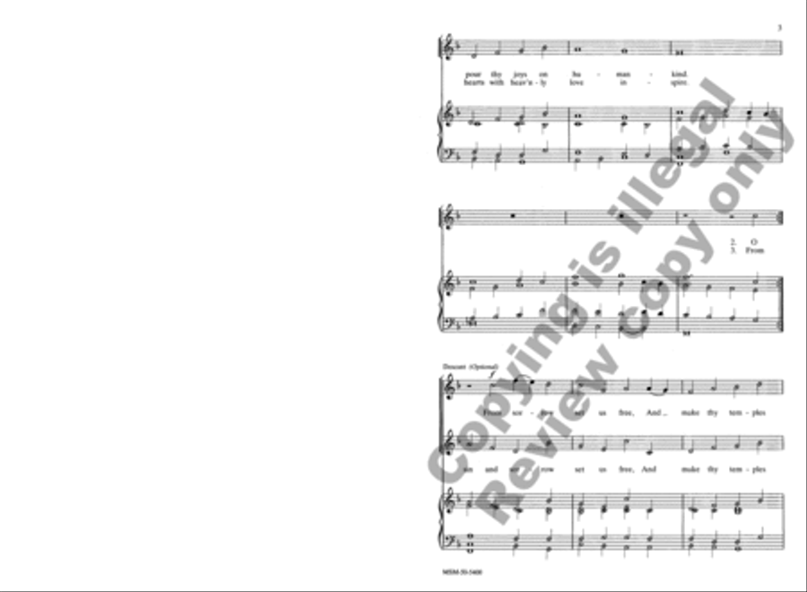 Creator Spirit, by Whose Aid Unison Choir scores gallery preview page 3