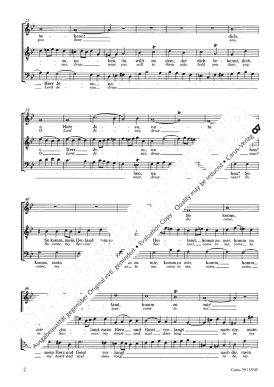 Trough blessed word and sacrament (In deinem Wort und Sakrament) 4-Part scores gallery preview page 3