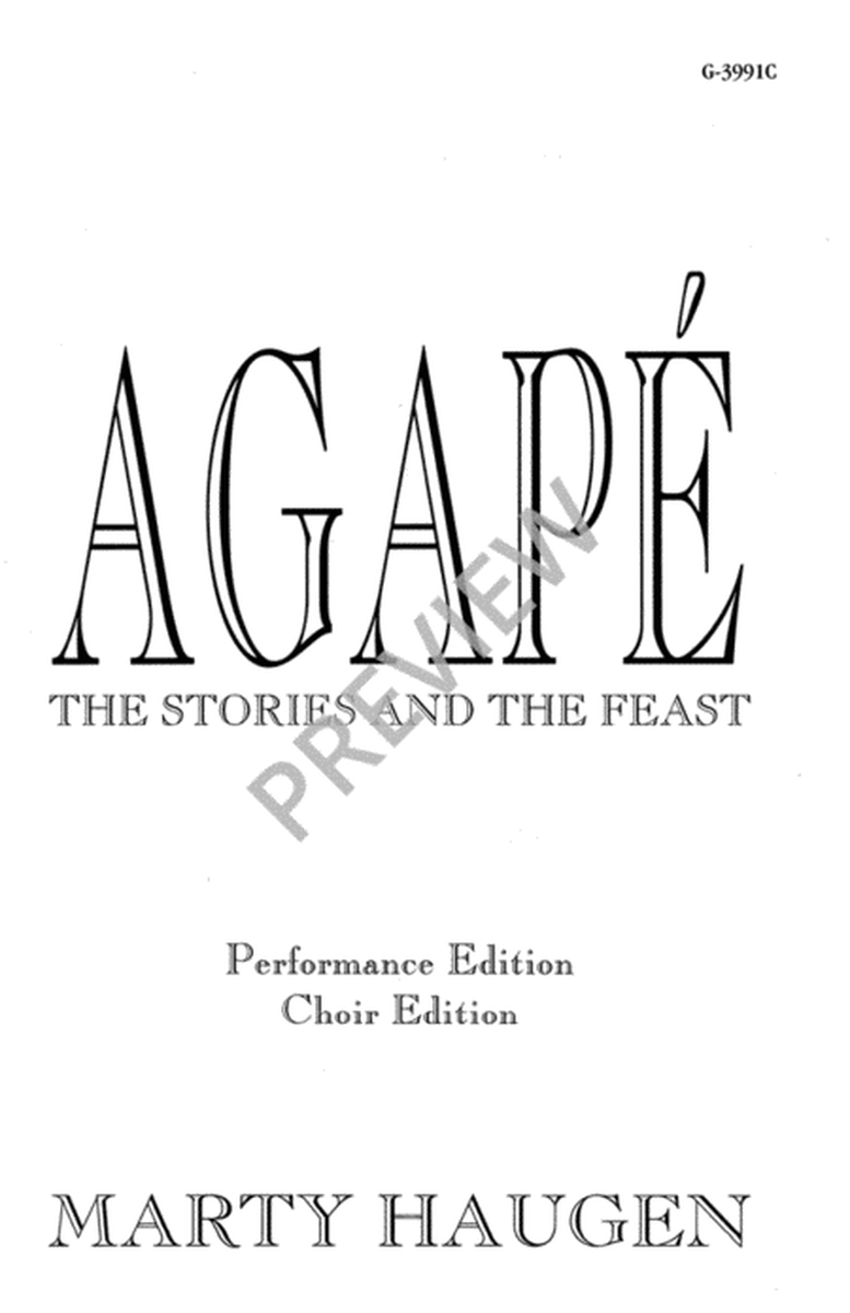 Agapé - Choir edition