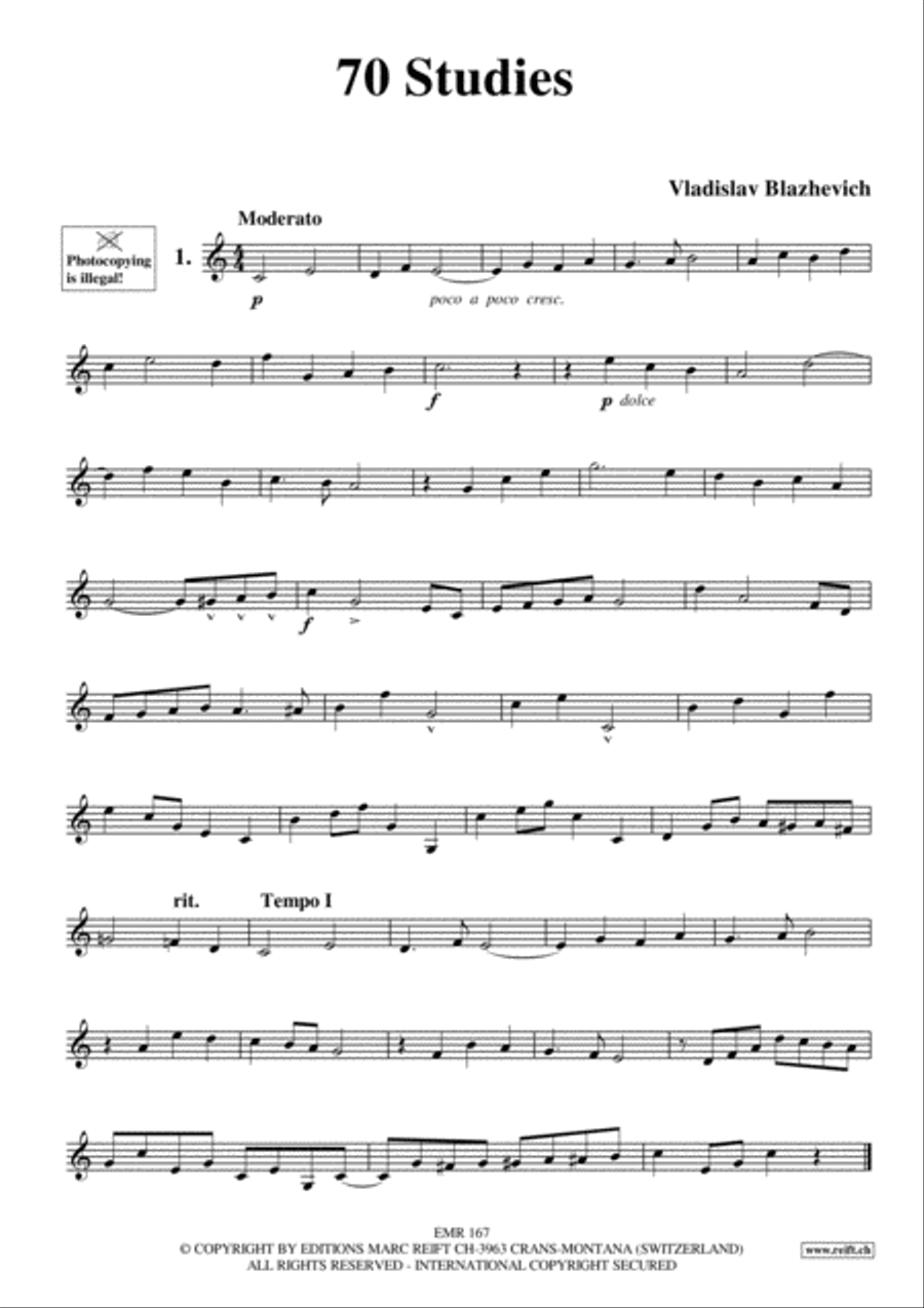 70 Studies Cornet scores gallery preview page 3